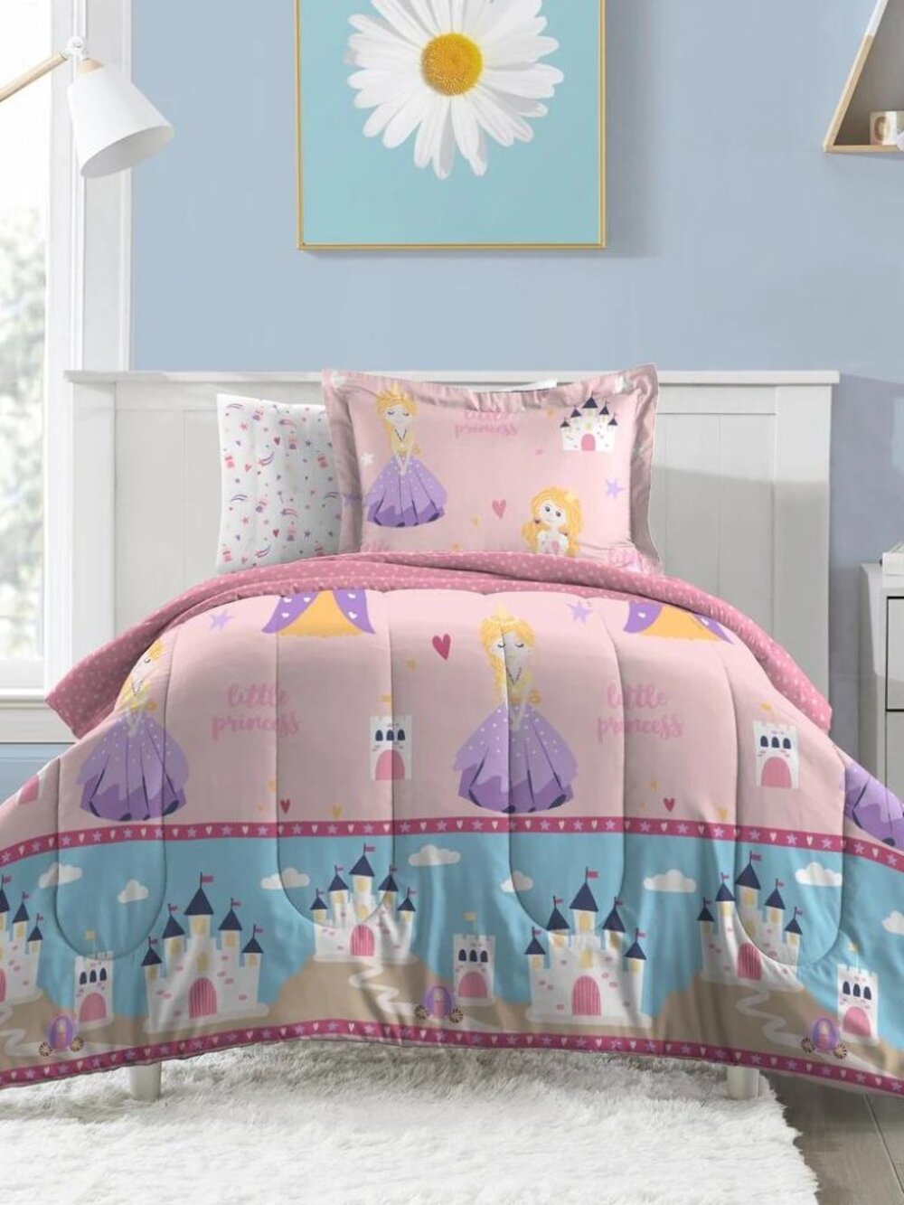 Dream Factory Little Princess Bed-in-a-Bag - Pink - Full